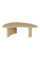 Oak Pebble-Shaped Coffee Table | Ethnicraft Boomerang | Oroatrade.com