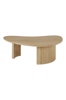 Oak Pebble-Shaped Coffee Table | Ethnicraft Boomerang | Oroatrade.com
