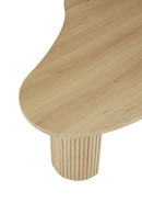 Oak Pebble-Shaped Coffee Table | Ethnicraft Boomerang | Oroatrade.com