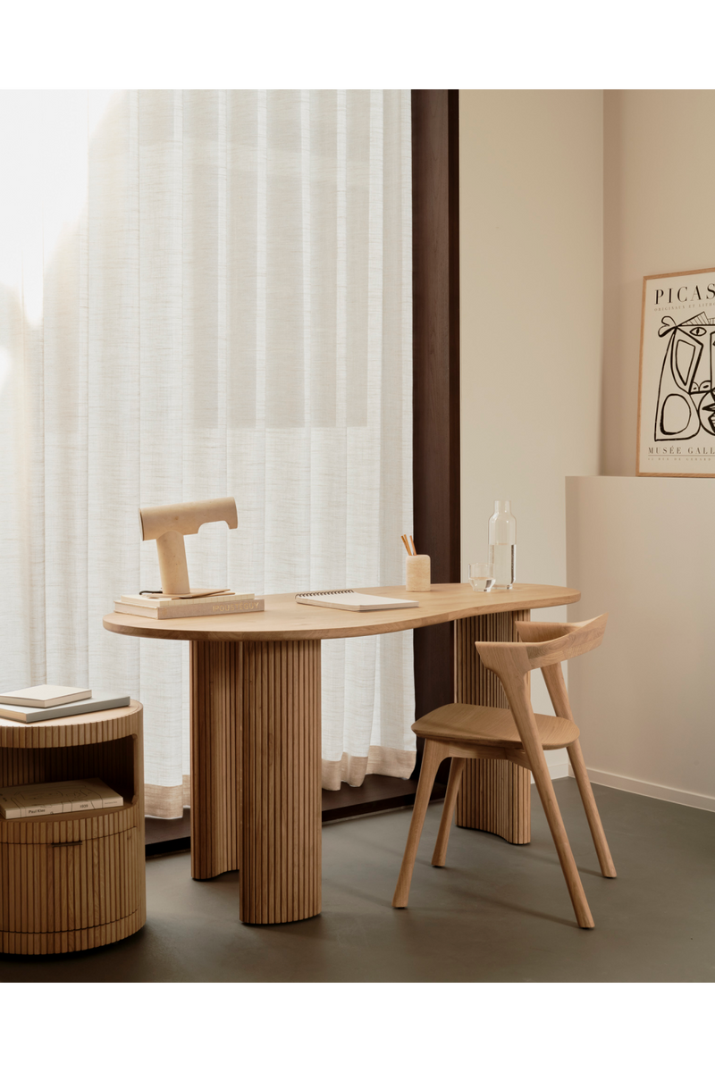 Curved Oak Desk | Ethnicraft Boomerang | Oroatrade.com