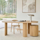Curved Oak Desk | Ethnicraft Boomerang | Oroatrade.com