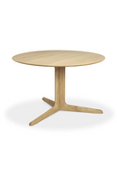 Round Oak Dining Table | Ethnicraft Corto | Oroatrade.com
