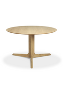 Round Oak Dining Table | Ethnicraft Corto | Oroatrade.com