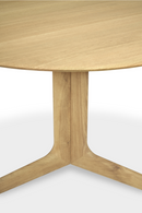 Round Oak Dining Table | Ethnicraft Corto | Oroatrade.com