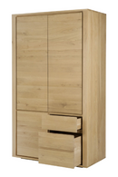 3-Door Oak Wood Wardrobe Cabinet | Ethnicraft Shadow | OROA TRADE