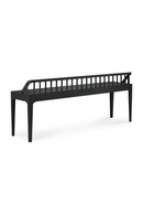 Modern Nordic Black Oak Bench | Ethnicraft Spindle | Oroatrade.com