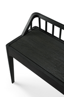 Modern Nordic Black Oak Bench | Ethnicraft Spindle | Oroatrade.com