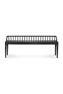 Modern Nordic Black Oak Bench | Ethnicraft Spindle | Oroatrade.com
