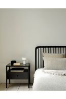 Glass Top Black Oak Nightstand | Ethnicraft Spindle | Oroatrade.com