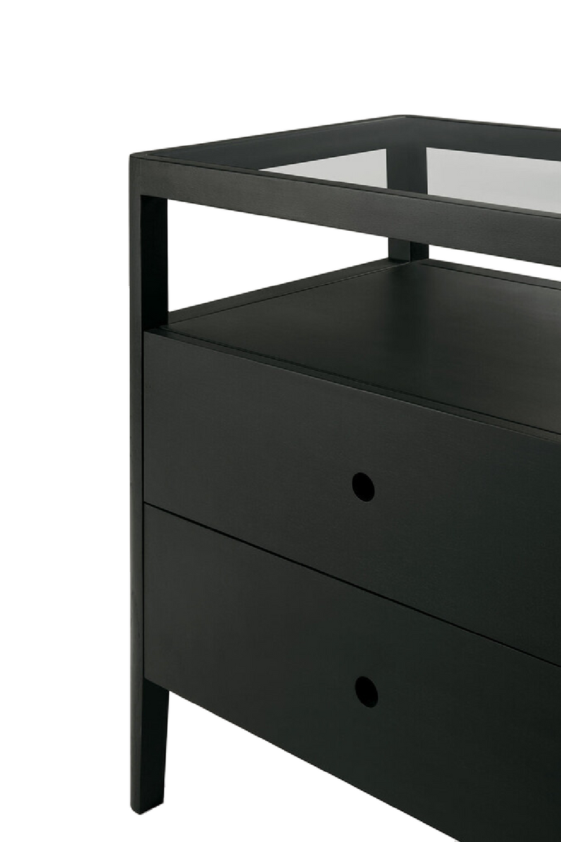 Glass Top 4 Drawer Dresser | Ethnicraft Spindle | Oroatrade.com