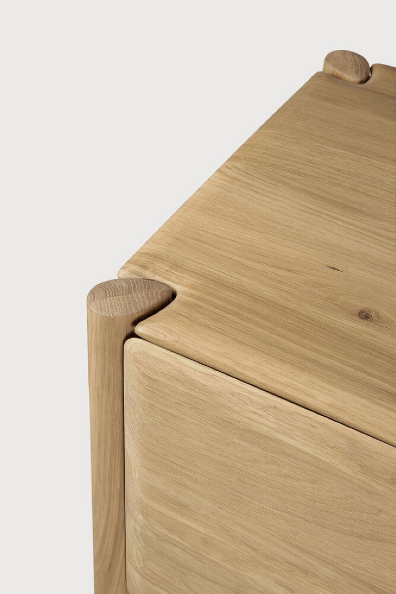 Natural Oak 2-Door Cupboard | Ethnicraft Pi | Oroatrade.com