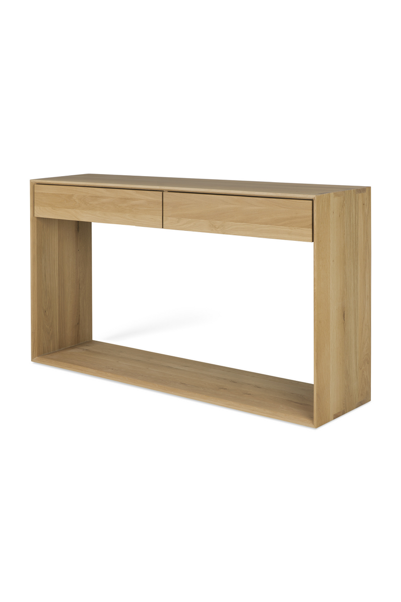 Oak 2-Drawer Console Table | Ethnicraft Nordic | Oroatrade.com