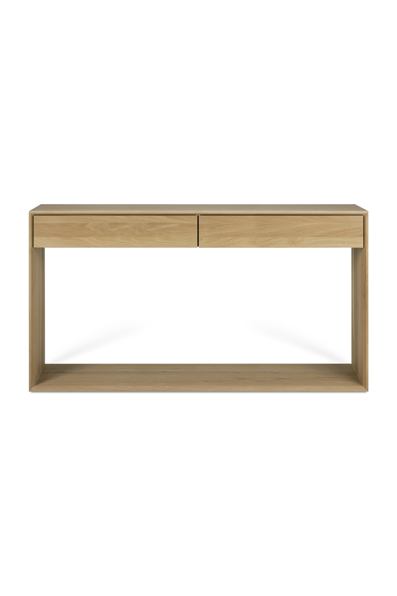 Oak 2-Drawer Console Table | Ethnicraft Nordic | Oroatrade.com