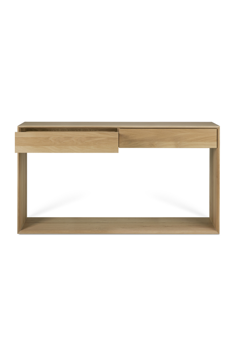 Oak 2-Drawer Console Table | Ethnicraft Nordic | Oroatrade.com