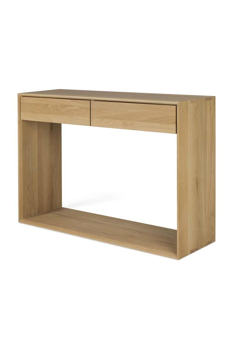 Oak 2-Drawer Console Table | Ethnicraft Nordic | Oroatrade.com