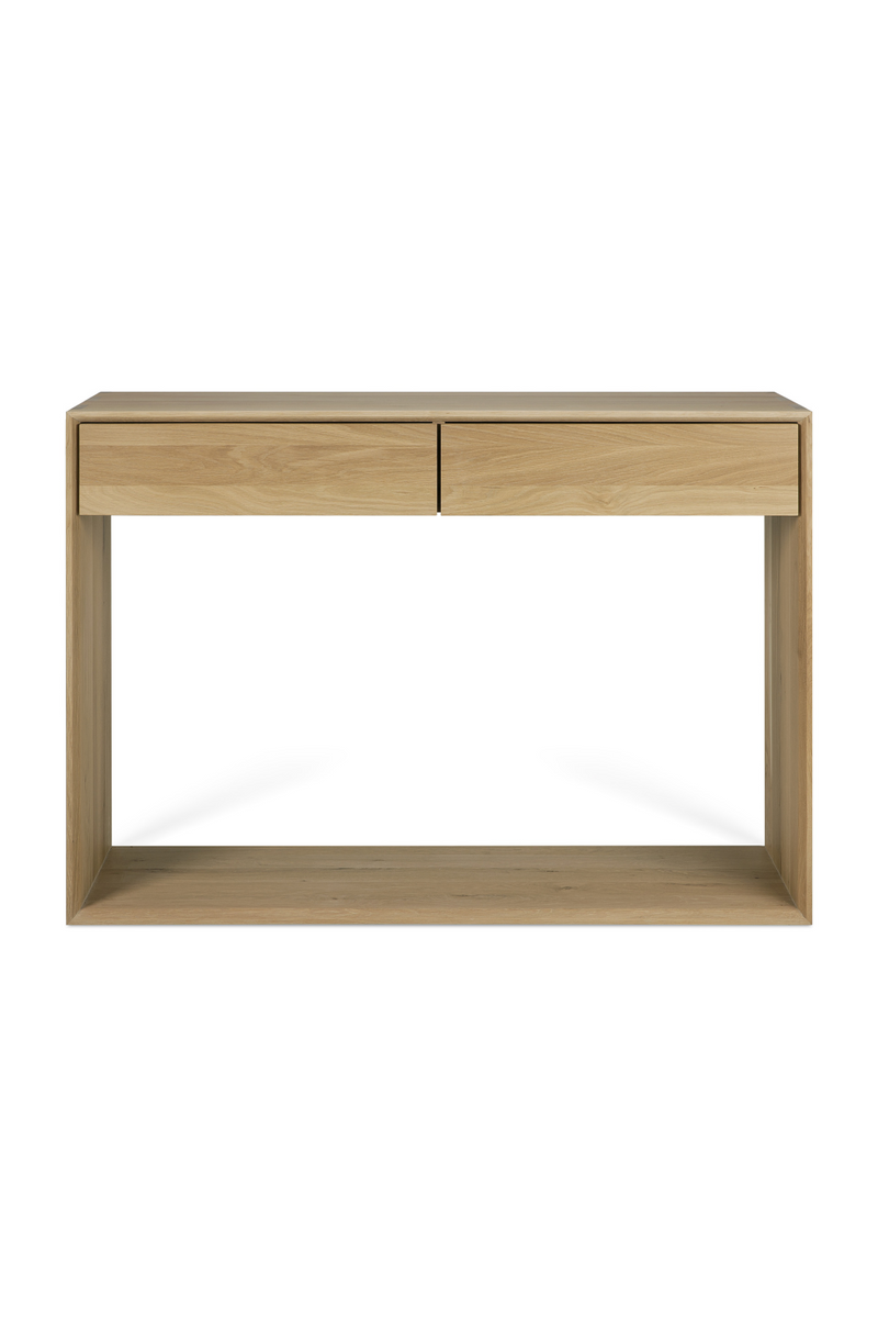 Oak 2-Drawer Console Table | Ethnicraft Nordic | Oroatrade.com