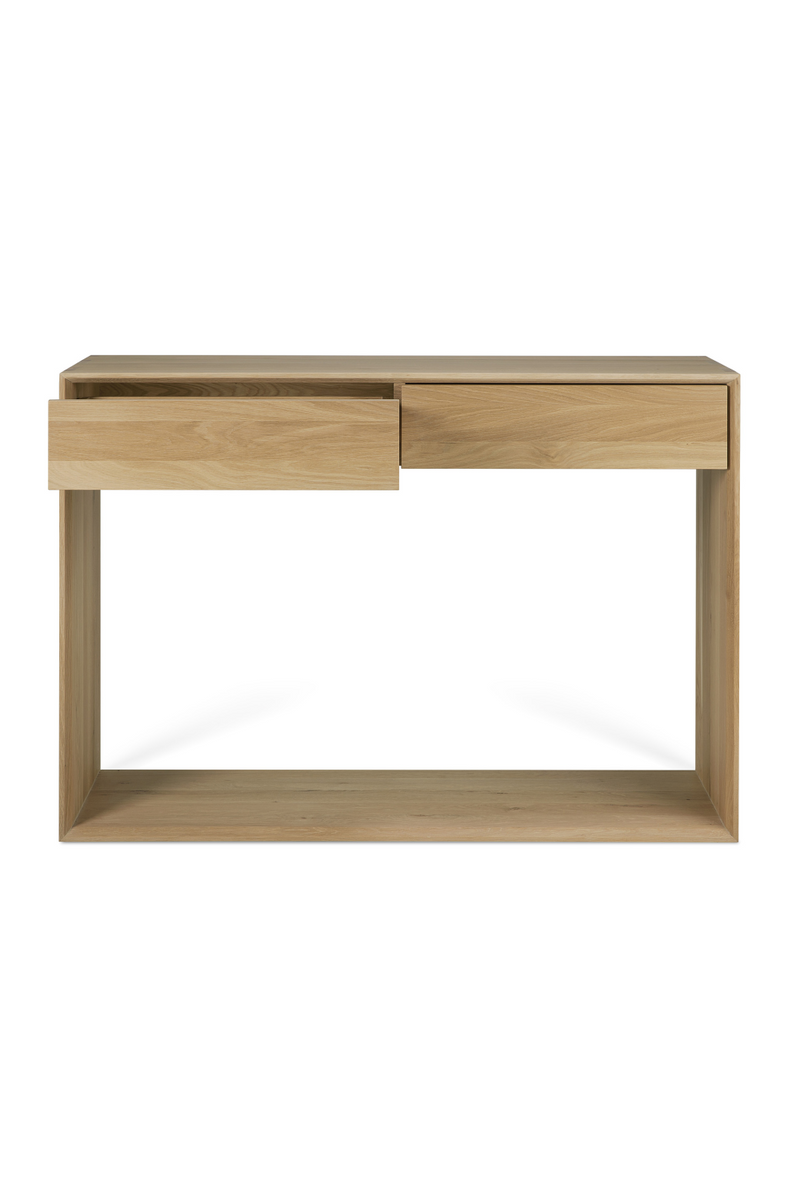 Oak 2-Drawer Console Table | Ethnicraft Nordic | Oroatrade.com