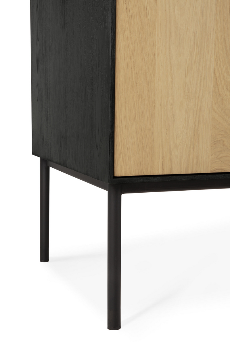 1-Door Oak Wood Cabinet | Ethnicraft Blackbird | OROA TRADE