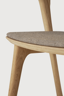 Cushioned Scandinavian Dining Chair | Ethnicraft Bok | Oroatrade.com