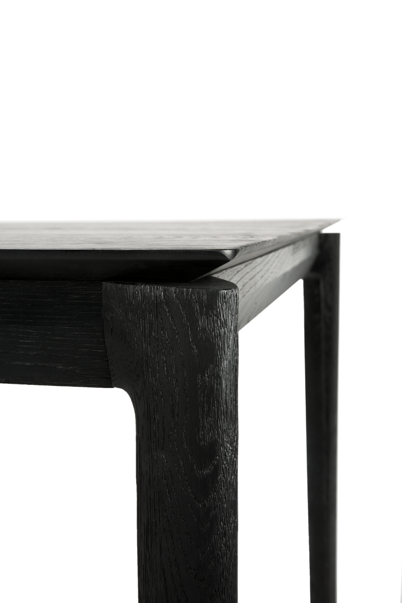 Black Oak Minimalist Dining Table | Ethnicraft Bok | Oroatrade.com