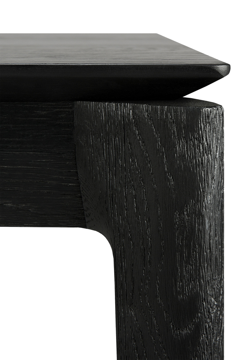 Black Oak Minimalist Dining Table | Ethnicraft Bok | Oroatrade.com