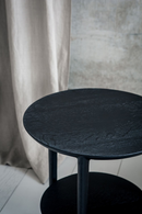 Circular Tiered Black Oak Side Table | Ethnicraft Bok ‚îÇ Oroatrade.com