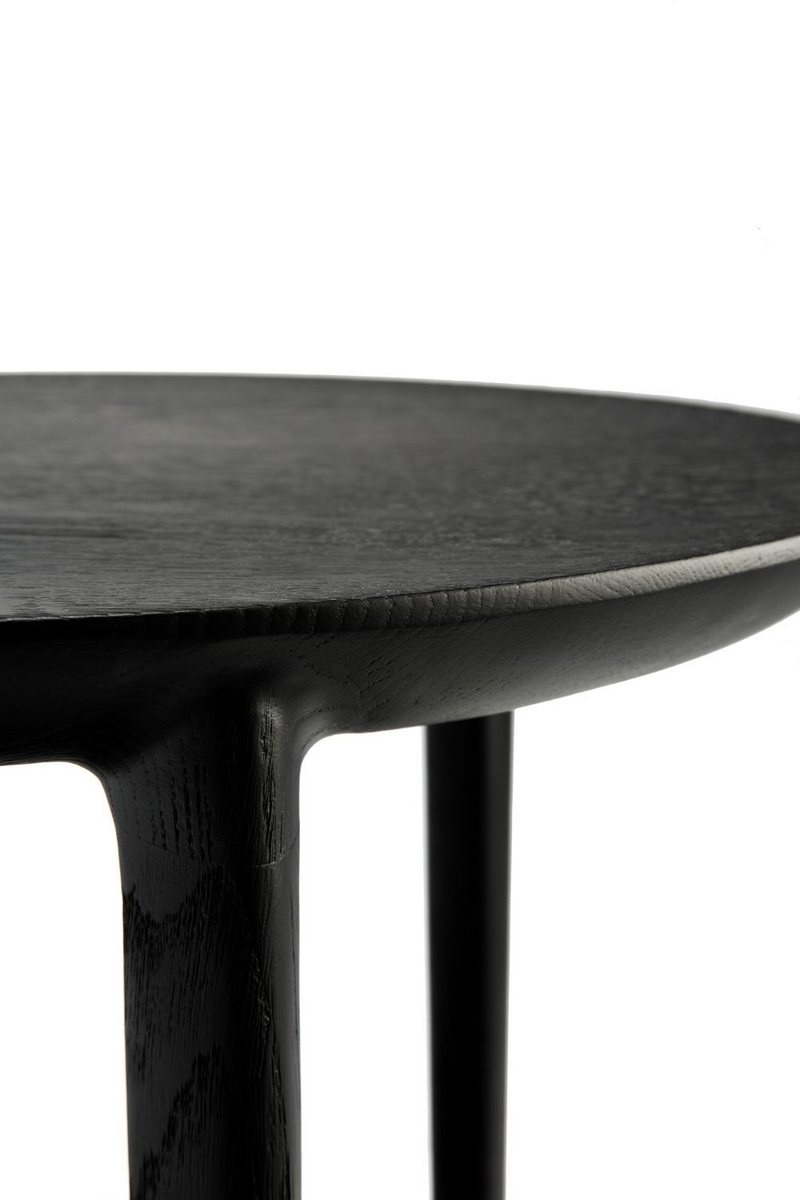 Circular Tiered Black Oak Side Table | Ethnicraft Bok │ Oroatrade.com