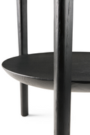 Circular Tiered Black Oak Side Table | Ethnicraft Bok ‚îÇ Oroatrade.com