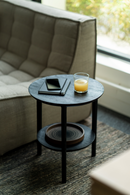 Circular Tiered Black Oak Side Table | Ethnicraft Bok ‚îÇ Oroatrade.com
