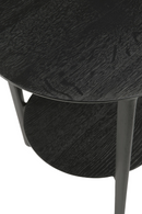 Circular Tiered Black Oak Side Table | Ethnicraft Bok ‚îÇ Oroatrade.com