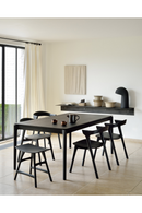 Extendable Black Oak Dining Table | Ethnicraft Bok | Oroatrade.com