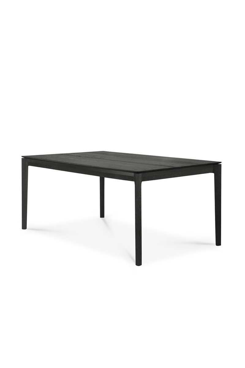 Extendable Black Oak Dining Table | Ethnicraft Bok | Oroatrade.com