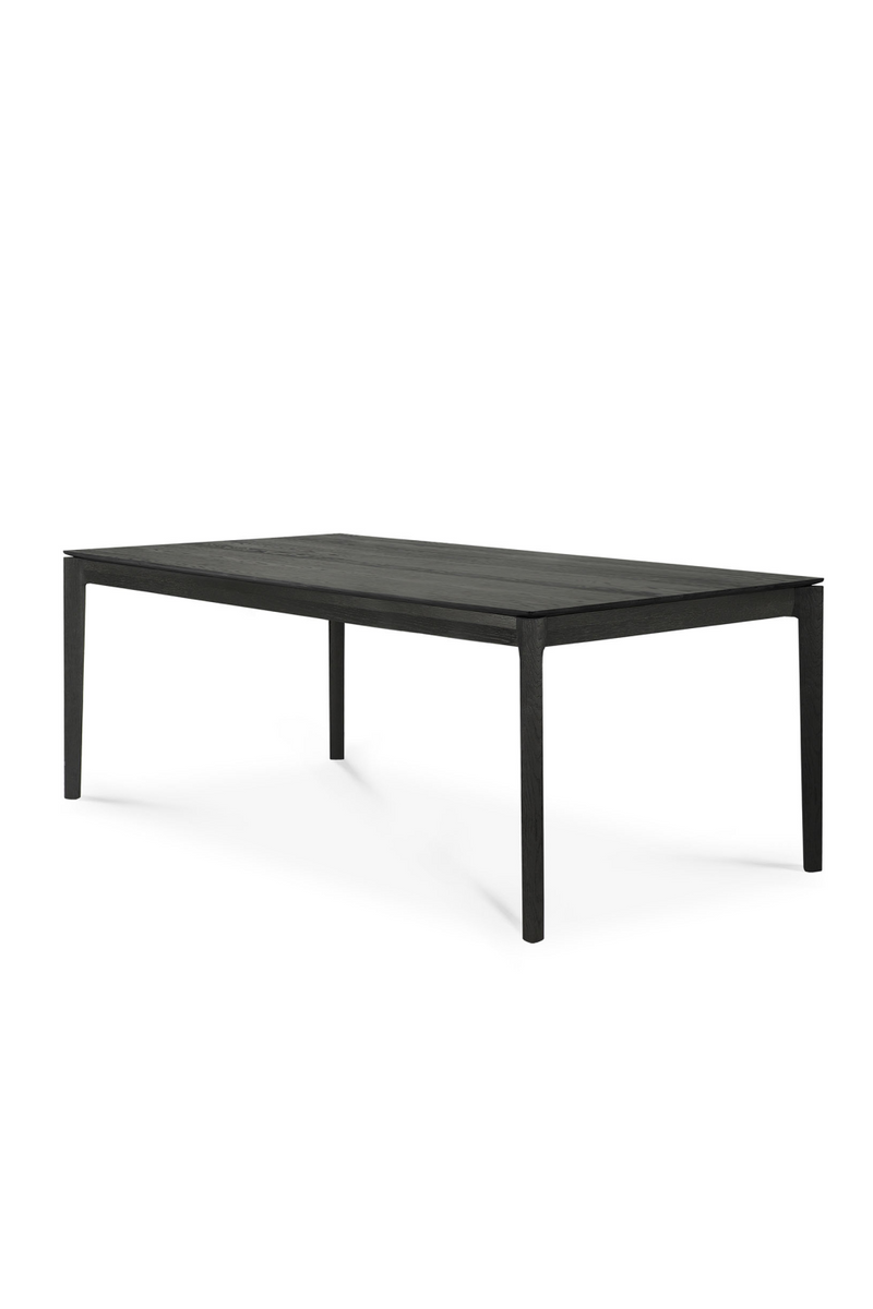 Extendable Black Oak Dining Table | Ethnicraft Bok | Oroatrade.com