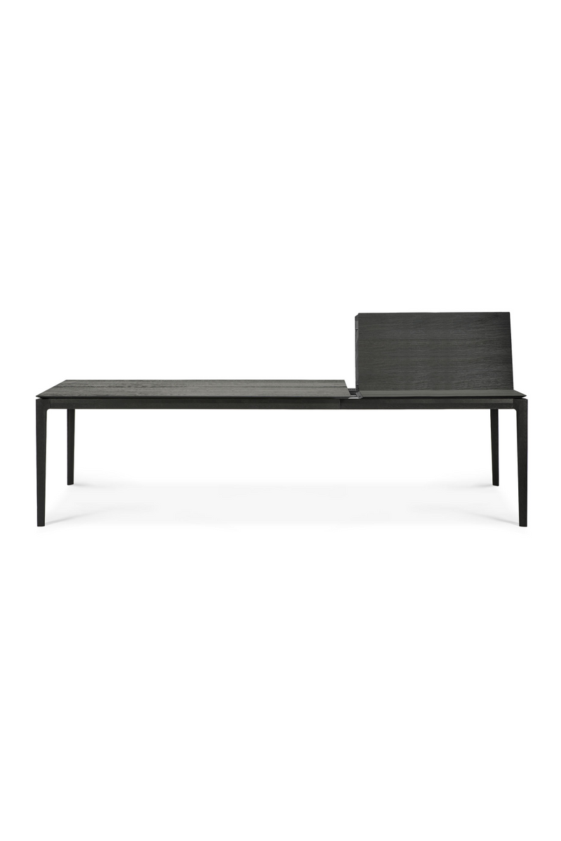 Extendable Black Oak Dining Table | Ethnicraft Bok | Oroatrade.com