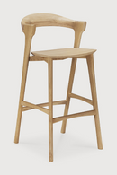 Curved Oak Bar Stool | Ethnicraft Bok | Oroatrade.com