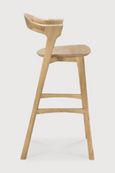 Curved Oak Bar Stool | Ethnicraft Bok | Oroatrade.com