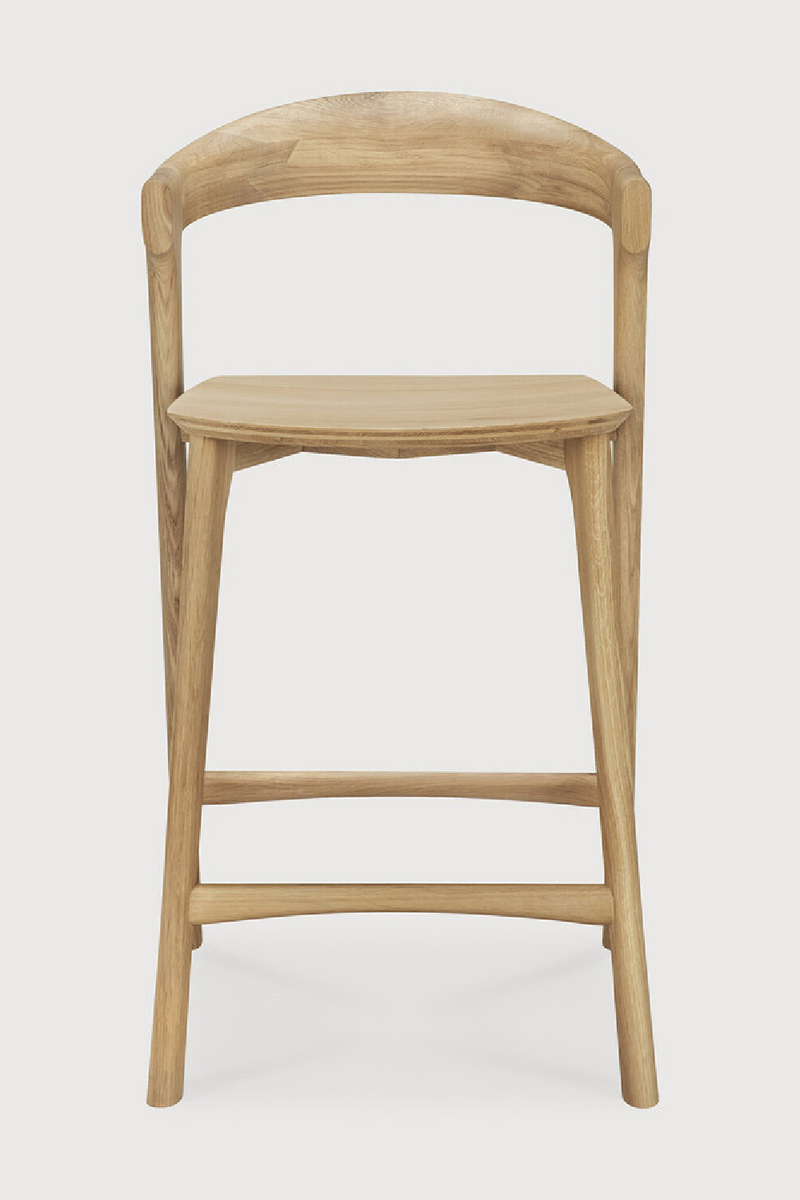 Curved Oak Counter Stool | Ethnicraft Bok | Oroatrade.com