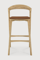 Curved Oak Bar Stool | Ethnicraft Bok | Oroatrade.com