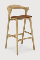 Curved Oak Bar Stool | Ethnicraft Bok | Oroatrade.com