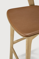 Curved Oak Bar Stool | Ethnicraft Bok | Oroatrade.com