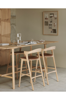 Curved Oak Bar Stool | Ethnicraft Bok | Oroatrade.com