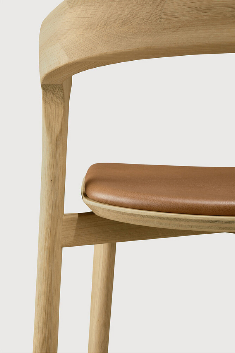 Curved Oak Counter Stool | Ethnicraft Bok | Oroatrade.com