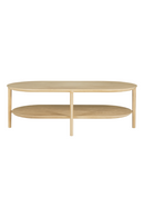 Solid Oak Oval Coffee Table | Ethnicraft Bok | Oroatrade.com