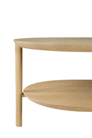 Solid Oak Oval Coffee Table | Ethnicraft Bok | Oroatrade.com