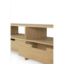 Varnished Teak TV Cupboard | Ethnicraft Kabuki | Oroatrade.com
