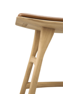 Upholstered Oak Dining Stool | Ethnicraft Osso | Oroatrade.com