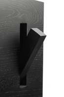 Black Solid Oak Wall Hanger | Ethnicraft Utilitile | Oroatrade.com