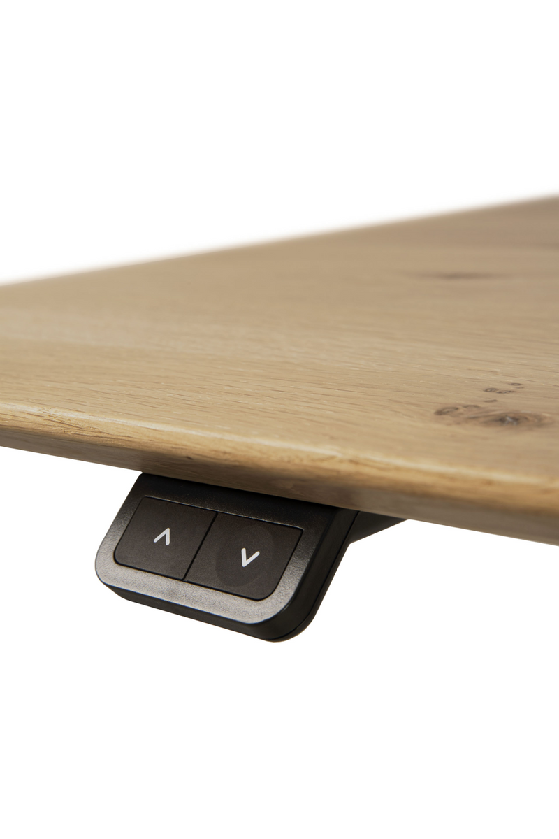 White Metal Adjustable Desk Base | Ethnicraft Bok | Oroatrade.com