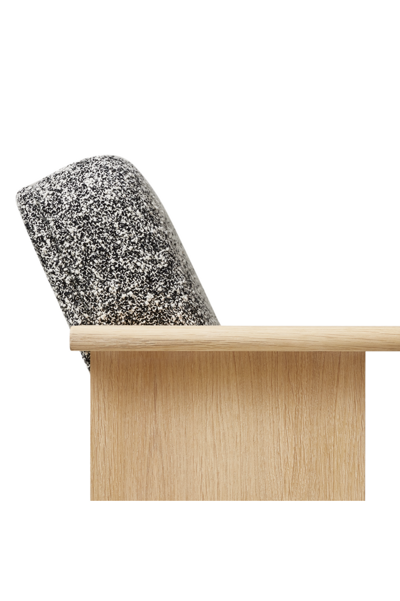 Gray Linen Lounge Chair | Form & Refine Block | Oroatrade.com