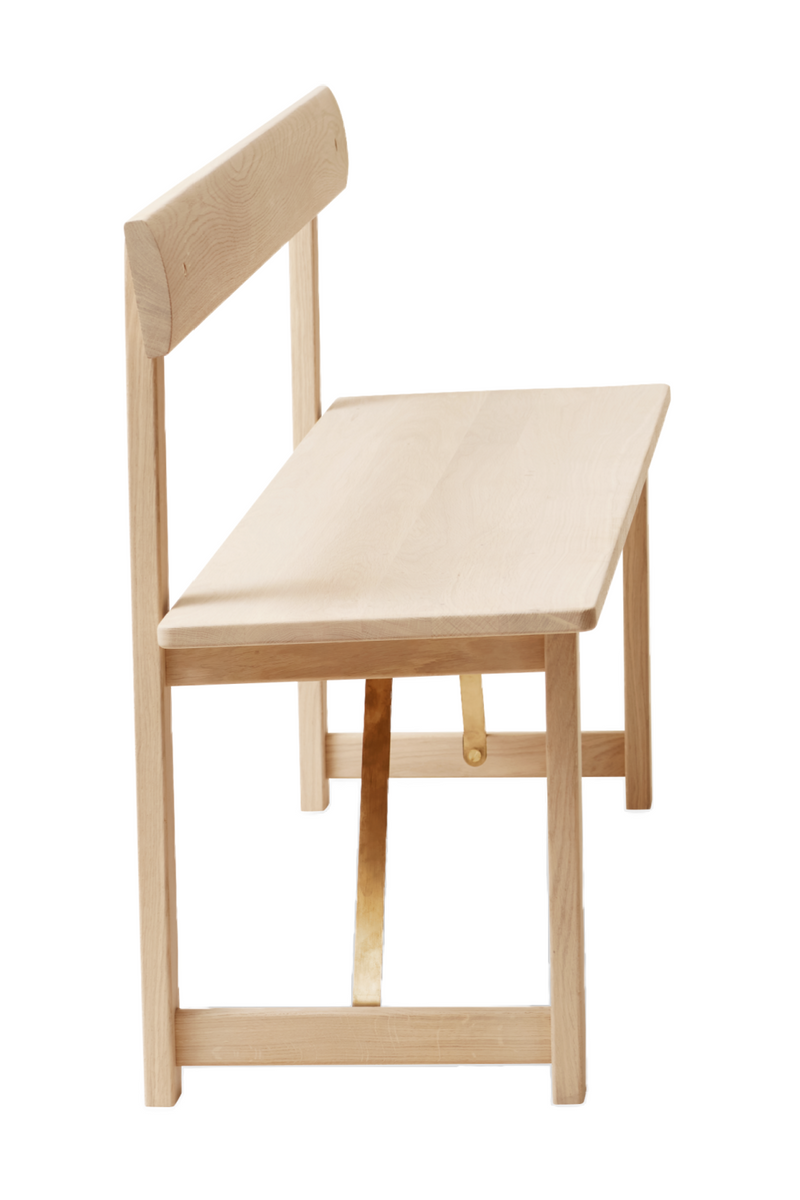 White Oak Minimalist Bench | Form & Refine Position | Oroatrade.com